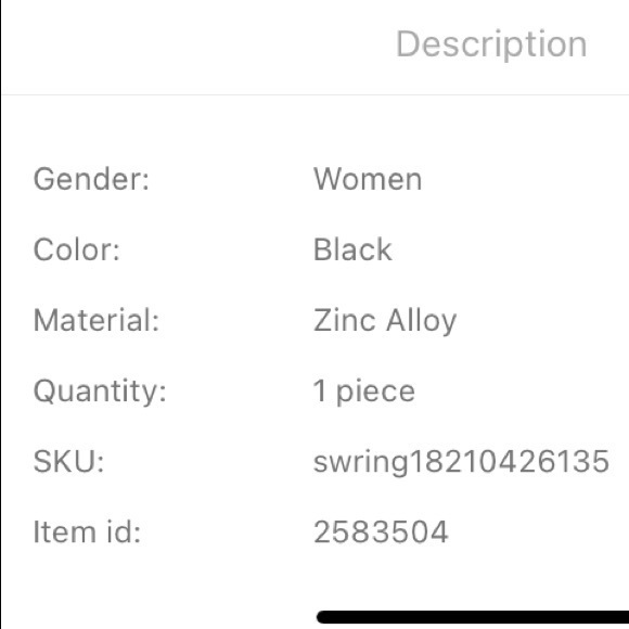 Hollow Out Cuff Ring Floral Adjustable Black Metal - Picture 6 of 7